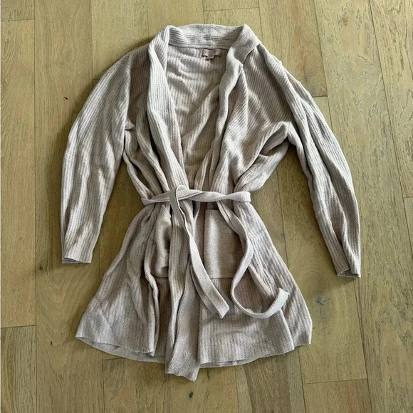 Barefoot Dream Cozy Chic Ultra Light Robe Tan Small - Picture 1 of 3